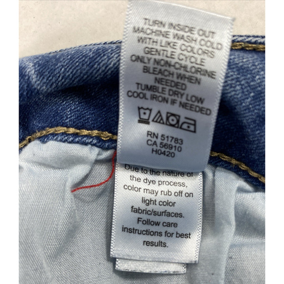 Maurices Jeans Womens Size M Short Mid Rise Medium Wash Denim Skinny Stretch‎ - Picture 5 of 10